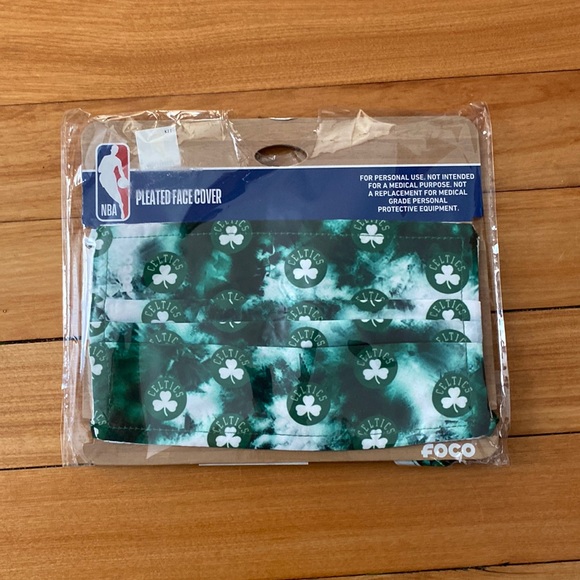 Celtics Tie Face Mask - Picture 1 of 6